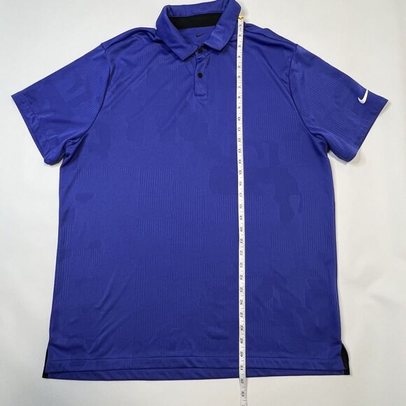 Nike Men's Dri-Fit Tour Jacquard Golf Polo Shirt Size XL Blue DV7528-430 - Picture 8 of 12